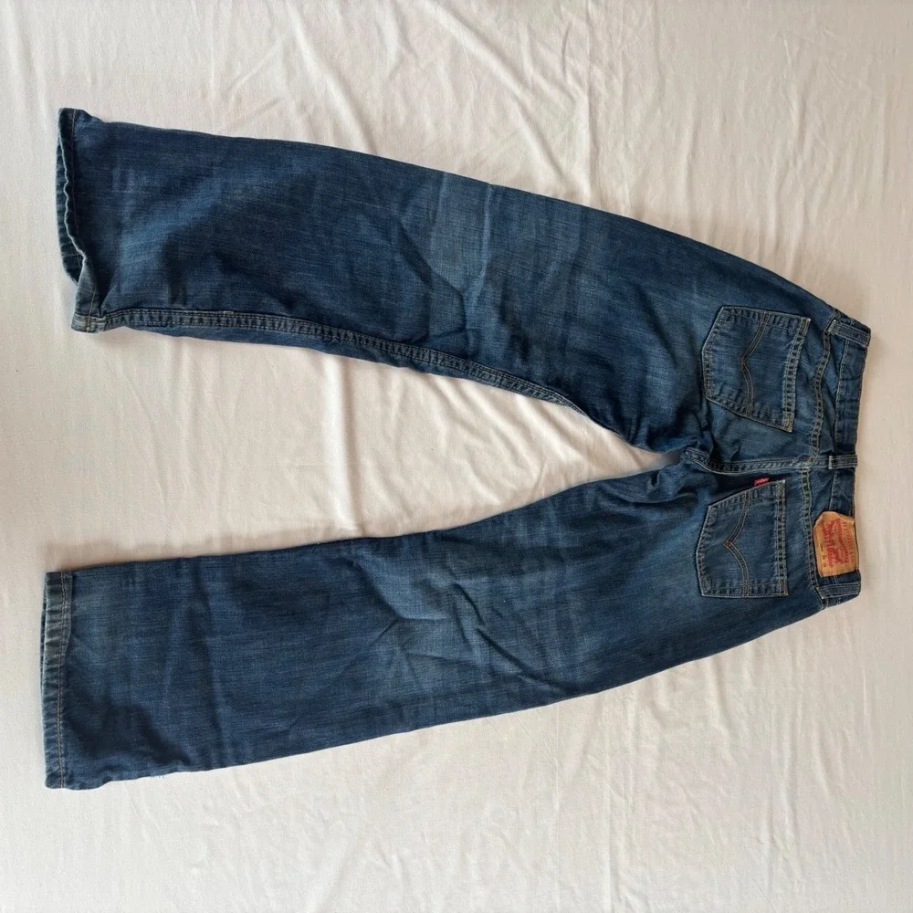 Levis 514 Straight Fit Kids Jeans Size 10 Reg Blue‎ Denim Medium Wash 25x25